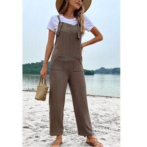 New Straight Leg Jumpsuit with Pockets